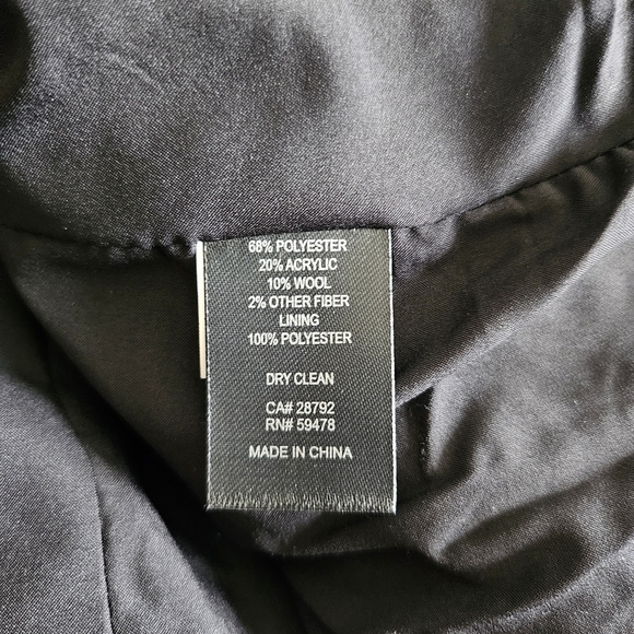 New Rachel Zoe Tweed Plaid Double Beasted Wool Blend Black/Pink Blazer NWT Small - Picture 9 of 10